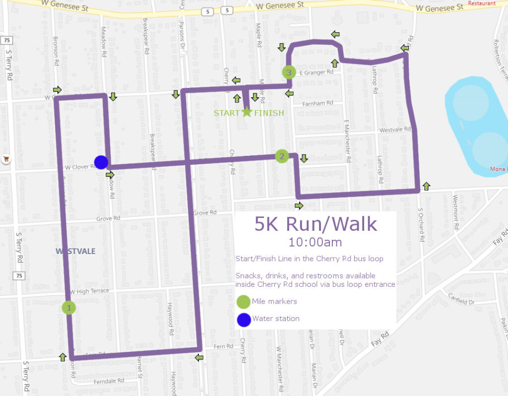 Course Maps PWP 5K Run Walk